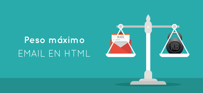Peso máximo email en html