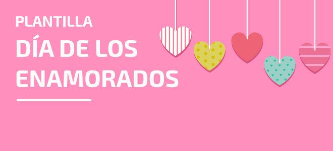 Plantilla día de los enamorados